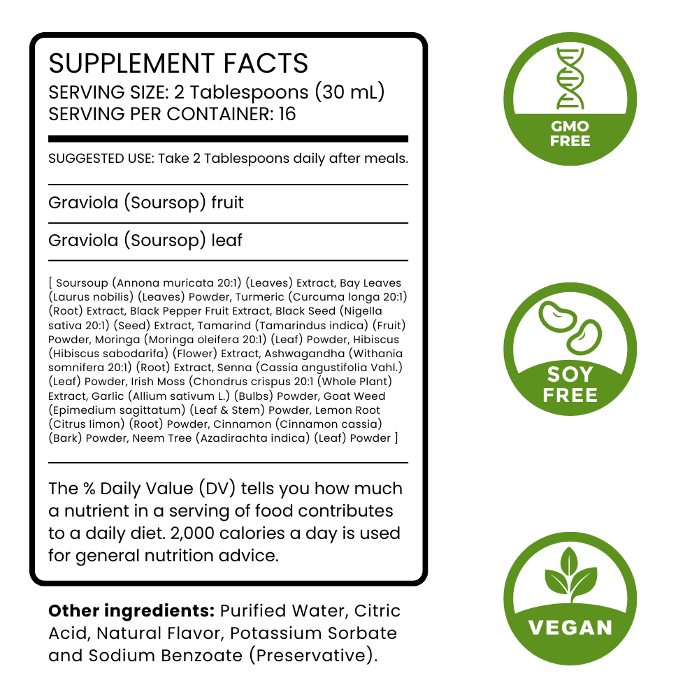 100% Natural Soursop Bitters