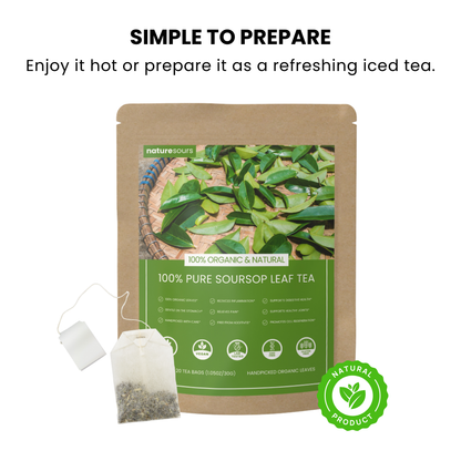 100% Pure Organic Soursop Leaf tea